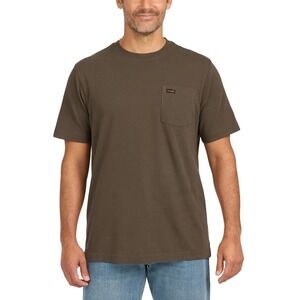 Wrangler Men's Pocket Tee Brown Large‎ New with Tags!